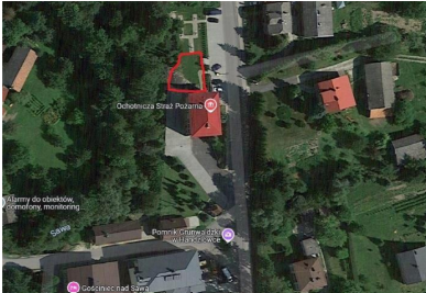 obszar pod budowę punktu